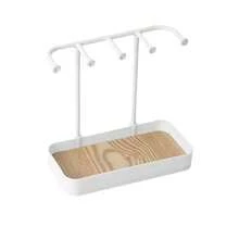1 Jewelry Display Stand With Drawer Box For Earrings, Necklaces And Jewelry Storage, Featuring A Wooden Base, Desktop Storage Box And Multi-Functional Hanging Storage Rack. Jewelry Storage Hanging Bracket Suitable For Necklaces, Bracelets, Earrings, Rings And Watches, With Hooks Included. Single Or Double Layer Available. Summer Necessity For Women Storage Organizer Gift Travel - Multicolor - View 13