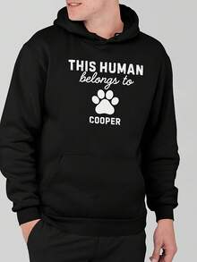 Personalised Dog Hoodie, Custom Dog Lover Gift, Dog Mum Dad Hoodie, Dog Walking Hoodie, Dog Owner Gift, Cat Dad Hoodie, Dog Memorial Gift,Autumn/Winter Hoodie Autumn Set - 款式25 - 查看 1