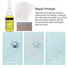 Car Windshield Cracked Repair Tool DIY Car Care Window Glass Repair Kit Glass Curing Glue Auto Glass Scratch Crack Restore Tool
