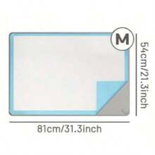 1 pieza Soporte de almohadilla para orinar de mascota de silicona suave, plegable y ahorra espacio, fácil de limpiar, antideslizante, adecuado para prevenir fugas y proteger los pisos. El diseño multifuncional también se puede usar como tapete para comida de mascotas o forro de jaula, viene con 1 almohadilla para orinar de mascota