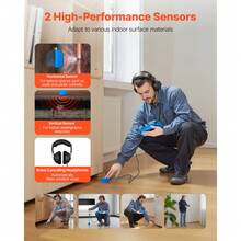 Pipe Water Leak Detector For Indoors, 1Hz-10000Hz, 7" Touchscreen Plumbing Water Leakage Detection Locator With Horizontal & Vertical Sensors, Headphones, 8GB SD Card & Carry Case For Home Use - 2*Sensor Depth: 0.5m - View 4