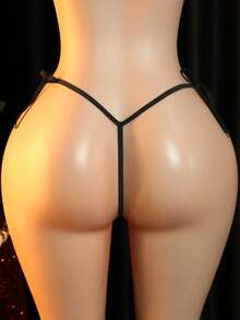 Sexy Lingerie Sexy Panties Lace Thong Underwear Women's Sensual Underwear - Black - View 3