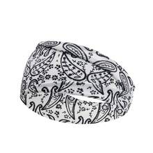 1pc Men Sports Headband, Sweat Absorbent Elastic Paisley Print Fitness Headband