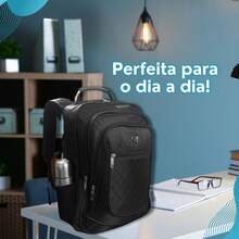 Ondway Men's Backpack For Travel, College, Reinforced, Women's, School, Basic, University, Back To School - 黑色 - 查看 5