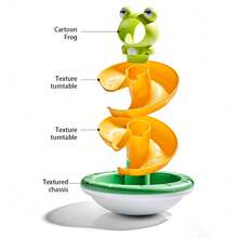 Frog Spinner Fun: divertido juguete infantil con pista deslizante y 2 bolas - Multicolor - Ver 8
