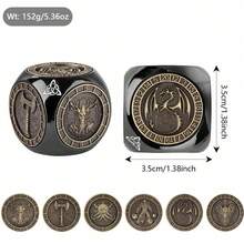 7-In-1 Metal Dice Set With Gift Box, Suitable For Christmas Gifts, Cool Polyhedral Dice For Role-Playing Games, Fantasy Tabletop RPG Accessories For DM And Players, Personalized Gifts For Boyfriend, Recommended Gifts For Men, Fun Gifts For Teens - Multicolor - View 8