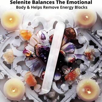 半根天然摩洛哥按摩棒非常适合缓解焦虑，也适用于瑜伽和冥想练习。它们是馈赠亲友和家居装饰的理想之选。两根圆形水晶柱状消磁棒是室内装饰的点睛之笔。