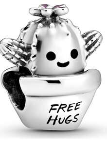 PANDORA Abrazos Gratis Charm de Cactus - Plateado - Ver 3