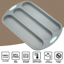 法棍面包模具，硅胶法式面包模具，硅胶法棍面包模具，厨房烘焙蛋糕工具