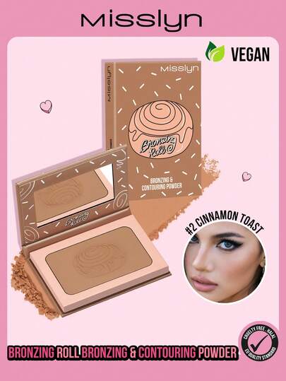  MISSLYN-Cinnadream Polvos Contorneadores, Textura suave y difuminable, Polvos ultrafinos, Pigmentación de larga duración, Tonos fríos para un aspecto de maquillaje natural, Polvos moldeadores faciales enriquecidos con manteca de murumuru nutritiva para una piel radiante y suave todo el día, Dermatológicamente probado, Baja alergenicidad.
