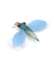 1pc Replacement Cat Feather Wand Toy, Interactive Cat Feather Teaser Wand Toy With Bells Dragonfly, Fun Kitten Play Toy