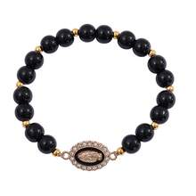 1pc Elegant Beaded Bracelet, Luxury Minimalist Delicate Elastic Cord Bracelet - Oil-drip Rhinestone Bracelet - View 8