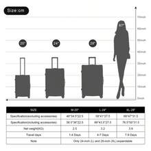 Hard-Shell Suitcase, Rolling Suitcase, Travel Suitcase, Hand Luggage 4 Wheels, ABS Material, 74.5*50.5*31.5, Black - Black - View 2