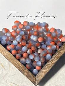 50 hạt nhựa mờ 8mm óng ánh sơn dầu mờ, vòng tay, vòng cổ tự làm - Vật liệu thủ công Ngày của Mẹ, hạt làm đồ trang sức - Ánh kim mờ - Xem 5