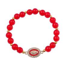 1pc Elegant Beaded Bracelet, Luxury Minimalist Delicate Elastic Cord Bracelet - Oil-drip Rhinestone Bracelet - View 7
