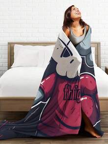 Kawss Kawaii Kaw  Blanket Flannel Blanket, Super Comfortable Winter Warm Blanket Summer Air Conditioning Blanket, Soft And Light Bed Sofa Decoration, Not Easy To Shed, - 黑色 - 查看 5