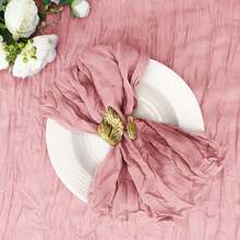 6 paquetes de servilletas de gasa de 20"X20" color verde salvia, servilletas de gasa rústicas a granel para decoración de mesa de cena para boda, despedida de soltera, baby shower y fiestas