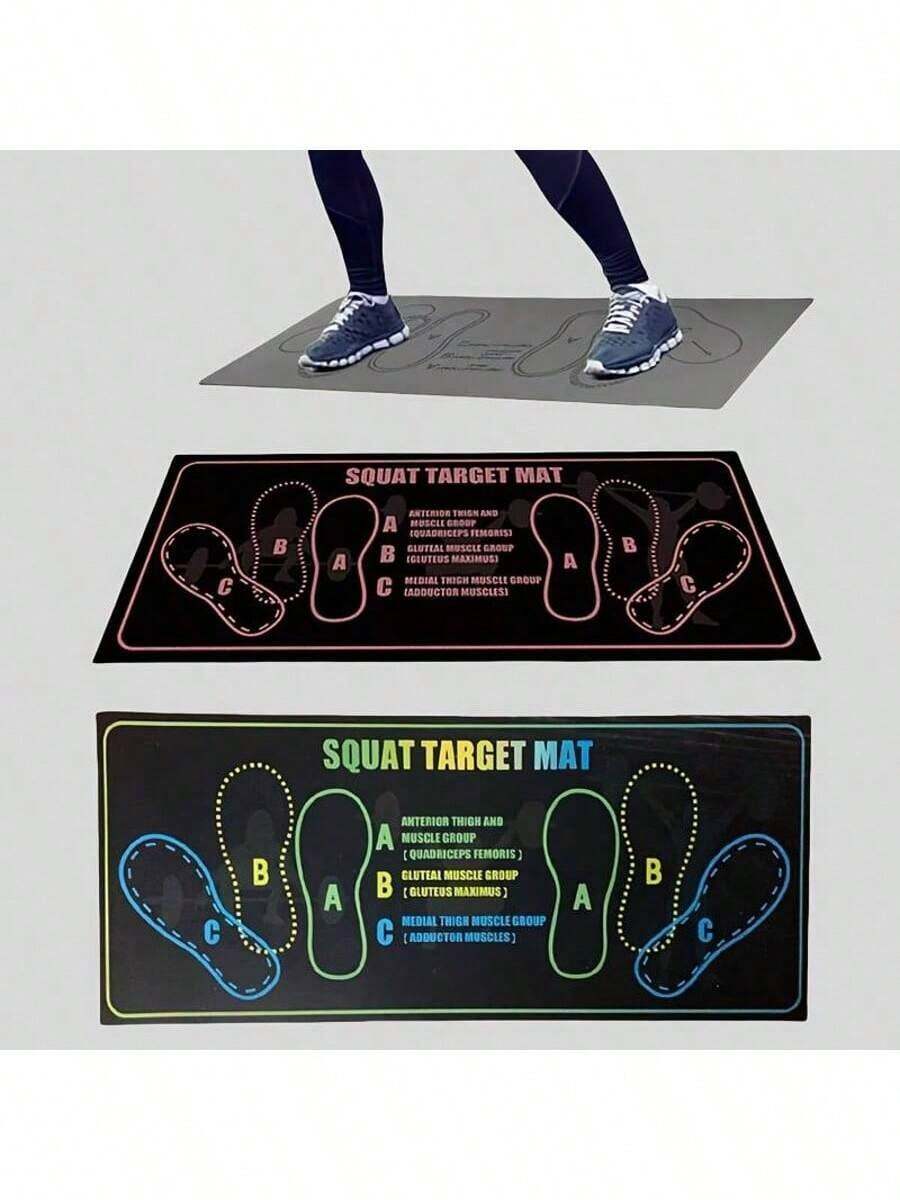 这款防滑训练垫专为深蹲设计，有助于提高运动效率和安全性，防滑耐磨，柔软有弹性，易于清洁和存放，适合健身房锻炼、居家运动、室内/室外活动，也适合瑜伽。