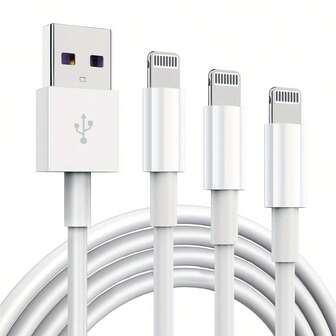 1pc/3pcs 3.3ft USB Charger Cable Compatible With IPhone, USB To Lightning Cord, 2.4A Fast Charging, Long Chargers Compatible With IPhone 12/11/11Pro/11Max/ X/XS/XR/XS Max/8/7/6,USB Charging Cable Suitable For Compatible With IPhone 11 12 13 14 6 6S 7 8 Plus X XR Pro Max For PC Earphone Charging Data Cable,Apple Phone Fast Charging Data Cable Flash Charging Cable