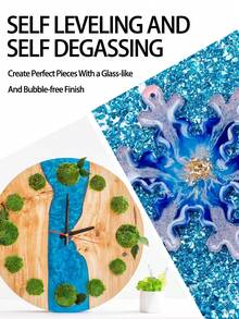 Bộ nhựa Epoxy 240ml/500ml, nhựa Epoxy trong suốt, không bọt khí, tỷ lệ 1:1, dùng để phủ, đúc, trang trí bàn, DIY, nghệ thuật nhựa, vật liệu làm thủ công, bộ dụng cụ làm đồ thủ công bằng nhựa dành cho người mới bắt đầu. - Nhựa Epoxy - Xem 7