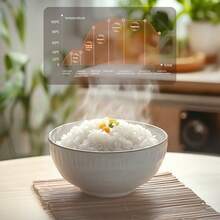 LIPETY 2L Portable Mini Electric Slow Cooker/Steamer - Smart Home Rice Cooker With Multi-Functional Timer And Non-Stick Inner Pot, Suitable For Rice, Porridge, And Soup - Ideal For Dormitories, Homes, RVs, Kitchen Accessories, And RV Cooking Equipment