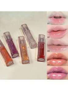 HERORANGE Shiny Lip Oil - Translucent Glossy, Moisturizing, Prevents Dryness - Multicolor - View 3