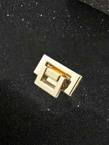 DIY Handbag Square Buckle, Metal Lock Clasp, Handbag Accessories, Suitable For Handbags, Shoulder Bags, Wallets, Luggage Hardware Accessories, Insertion Lock, Gold And Silver Metal Buckle Rings, Handbag Buckle, Shoulder Buckle, Button, DIY Wallet Box Handbag Accessories, Luggage Metal Lock Clasp - Multicolor - View 12