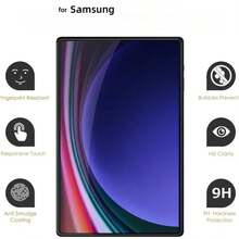 [Dust-Free Installation Kit]Crystal Clear HD Screen Protector ForSamsung Galaxy Tab S11 Ultra/S10/S9/S8/S7/S6 & A Series, Full Coverage Tempered Glass, 9H Hardness, Bubble-Free Application - 1 Piece - Samsung Tablet - High-definition Cleanroom - View 2