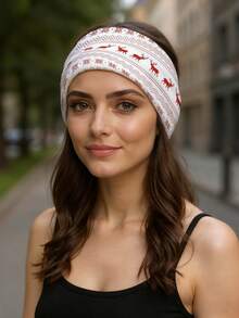 SRH Anpassbares Foto Damen Mode Haarband, in mehreren Mengen erhältlich (1/4/6 Stücke), Größe 31,5x51,5 cm (1/4/6 Stücke, einseitig), aus Polyesterfaser gefertigt. Sie können personalisierte Fotos hochladen. Geeignet für den täglichen Gebrauch, Partys, Sport, Laufen und Reisen. Ein Haarzubehör und Stylingtool. - Verschiedenfarbig - Übersicht 5