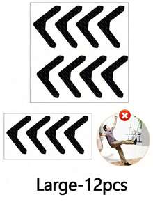 2/4/8/12 Stücke rutschfeste Teppichaufkleber geeignet, Teppichband, waschbare wiederverwendbare rutschfeste Teppichhalter aus Polyurethan, verhindert Teppichverschiebung und Umkraulung, für Teppiche in Wohnzimmer, Esszimmer, Badezimmer, verhindert Verrutschen und Umkraulung der Kanten, Schulbedarf, notwendiges Zuhause-Grundbedürfnis