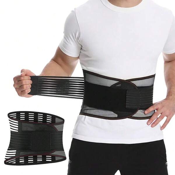 Cinturón de soporte lumbar transpirable para hombres y mujeres