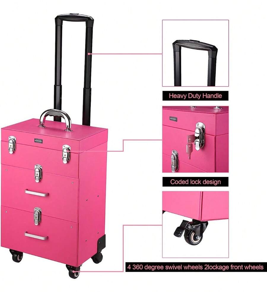 Cosmetic Bag Multipurpose Suitcase Manicure And Makeup