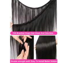 32英寸双层直发越南发髻，真人发编织发髻，原创发髻，女士款