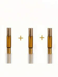 2pcs 0.34oz Dual-Purpose Perfume Spray Bottles With Rollerball - Clear Glass, Refillable, Portable & Easy To Use, Essential For Travel And Office, Includes Eau De Toilette And Facial Mist Bottles, Travel Accessories | Refillable Perfume Atomizer | Refillable Spray Bottle (Brown Bottle) - Brown - View 15