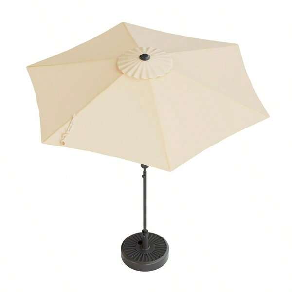 200cm Outdoor Umbrella, Patio Umbrella Heavy Duty Beach Umbrella W/Tilt Function Sun Protection, Water Repellent, UV...