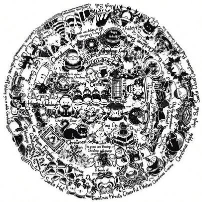 50Pcs Transparent Stickers Cartoon Christmas Stickers Christmas Decorations Christmas Ornaments Christmas Gifts Aesthetic Stickers For Water Bottle, Hydroflask, Guitar, Luggage, Phone, Case, Laptop, Skateboard, Gift