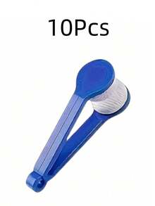 10件套旅行眼镜清洁套装，包含双面刷和超细纤维布 - 可重复使用的眼镜和隐形眼镜清洁器，便携式设计，配有颜色编码的盖子，防刮擦，适用于眼镜、老花镜、电脑屏幕、智能手机、双筒望远镜 - 随时随地保持清洁，包含用于清洁镜片的双面刷和超细纤维布，设计紧凑卫生，适合旅行和日常使用。 - 彩色 - 查看 16