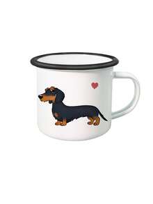 1PC Personalized Customized Dachshund White Mug, Customized Water Cup, Customized Coffee Cup, Customized Halloween, Christmas Gift, Iced Coffee Cup, 24 Dachshund Patterns To Choose From, Customized Iced Coffee Cup - Multicolor - View 51