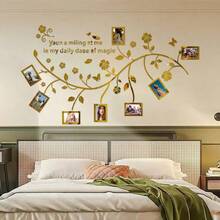 A Beautiful Set Of Hibiscus Flower Frame And Rattan Acrylic Mirror Decoration Stickers, Easy To Install According To The Template, Widely Used In Home Decoration With Multiple Colors To Choose From, Suitable For Decorating Walls Such As Living Rooms, Bedrooms, Bathrooms, Study Rooms, Farmhouses, Offices, Sofas, Background Walls, Shops, Etc! - Multicolor - View 7