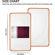 - Toallas de mano con bandera de Qatar - Secado rpido, toallas de microfibra de terciopelo coral, altamente absorbentes, uso como hotel, bao, ducha, toalla de mano, 16x 28 pulgadas - Naranja + Toallas de mano - 16x28 pulgadas - Ver 3