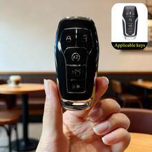 1 pieza Funda protectora de TPU para llave de coche apta para Fusion, Mustang, F150, Edge, Explorer, accesorios de automóvil sin llave - Multicolor - Ver 9