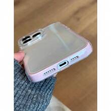 Fall/Halloween Elegant Calla Lily Flower Print Pattern Transparent Protective Phone Case, Suitable For Women, Compatible With IPhone 16 Pro/16 Pro Max/16/15 Pro Max/14/14 Pro Max/13/12/12 Pro/11/11 Pro Max/15 Pro/13 Pro/14 Plus - Pink - View 2