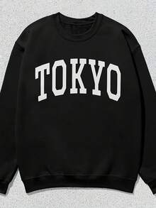 Tokyo Sweatshirt Collegiate Crewneck Sweater Uni,Autumn/Winter Hoodie Autumn Set - 款式1 - 查看 1