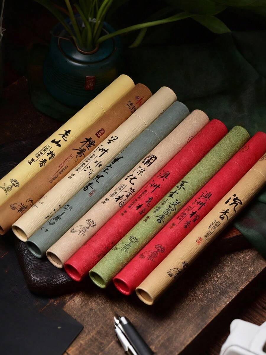 Approx. 20g (45pcs) Large Capacity Incense Sticks Assortment, 11 Fragrance Types Including Agarwood, Cypress, Sandalwood, Artemisia, Handmade For Relaxation, Suitable For Home, Office, Travel - Multicolor - View 1