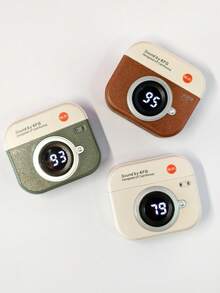 Air TWS 半入耳式蓝牙耳机，相机造型翻盖设计，TWS 环绕立体声，便携式无线耳机带麦克风，兼容 17、S25 等机型，配备 180mAh 充电盒，音乐耳机，游戏耳机，礼品耳机 - 均碼 - 查看 4