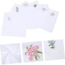 LIFKOME Pauelo Bordado De Mujer Dama Pauelo Pauelos De Mujer De Algodn Damas Pauelo Mascadas Mujer Paoletas Para Mujer Pauelo De Flores Pauelo De Algodn - 1 - Ver 3