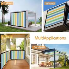 Patio-Specific Sunshade Net: A Sunshade Net Specially Designed For Modern Patio Life. It Is Made Of Dense Material, Which Can Effectively Filter Strong Sunlight And Protect Floors And Furniture. This Outdoor Sunshade Net Is The Key To Improving Patio Comfort And Also A Beautiful Decorative Sunshade Net. - Multicolor - View 3