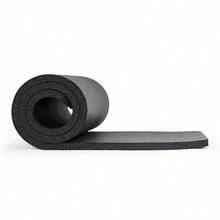 1"Thick High Density Exercise Mat - 71"X24" Black With Carry Strap - Black - View 5