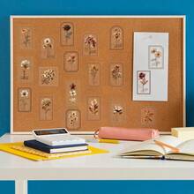 50pcs Retro Floral Branches Stickers Laptop Phone Case Notebook Scrapbooking Car PET Waterproof Cartoon Flower Decal