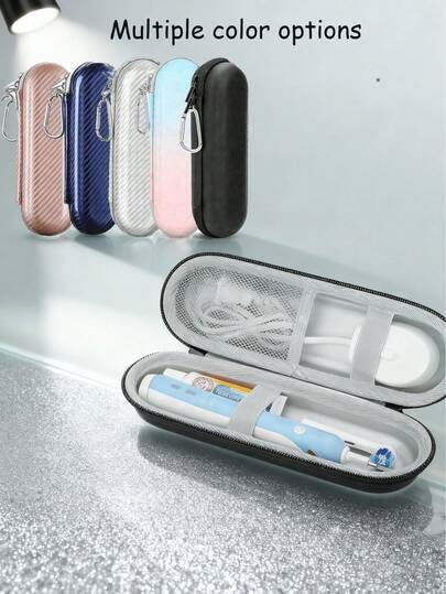 Electric Toothbrush Travel Storage Box, Shock-Proof & Waterproof, Large Capacity For Toothbrush, Brush Heads, Charger & Accessories. Suitable For Travel Or Business, Also Can Be Used As Back-To-School Gift